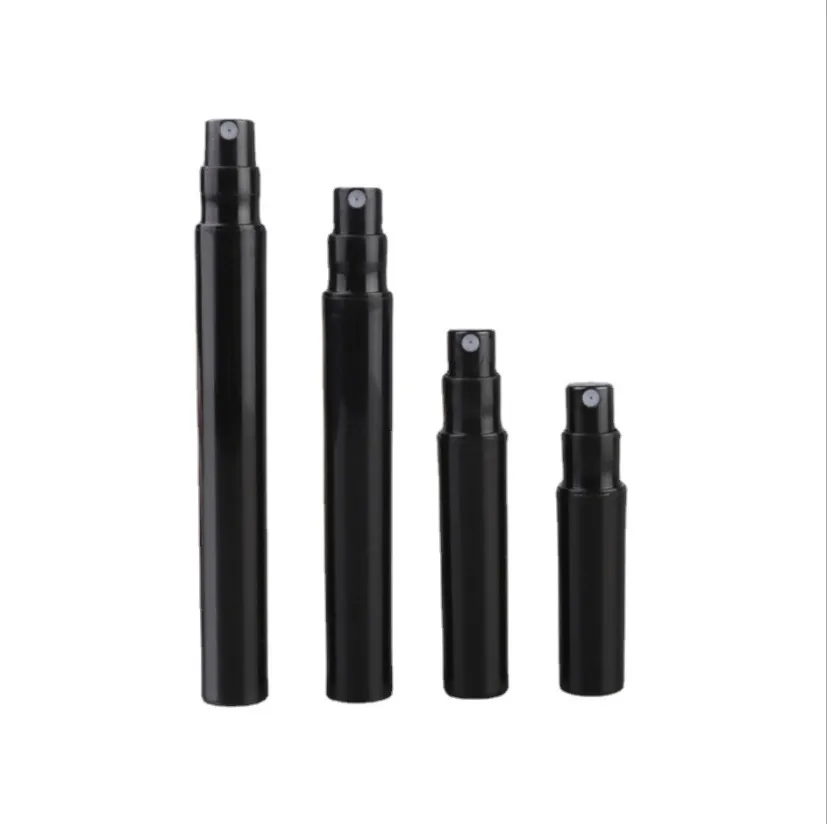 100ピース/ロット2ml 3ml 4ml 5ml小型プラスチック香水スプレーボトル黒サンプルミスト噴霧器アトマイザーポンプ