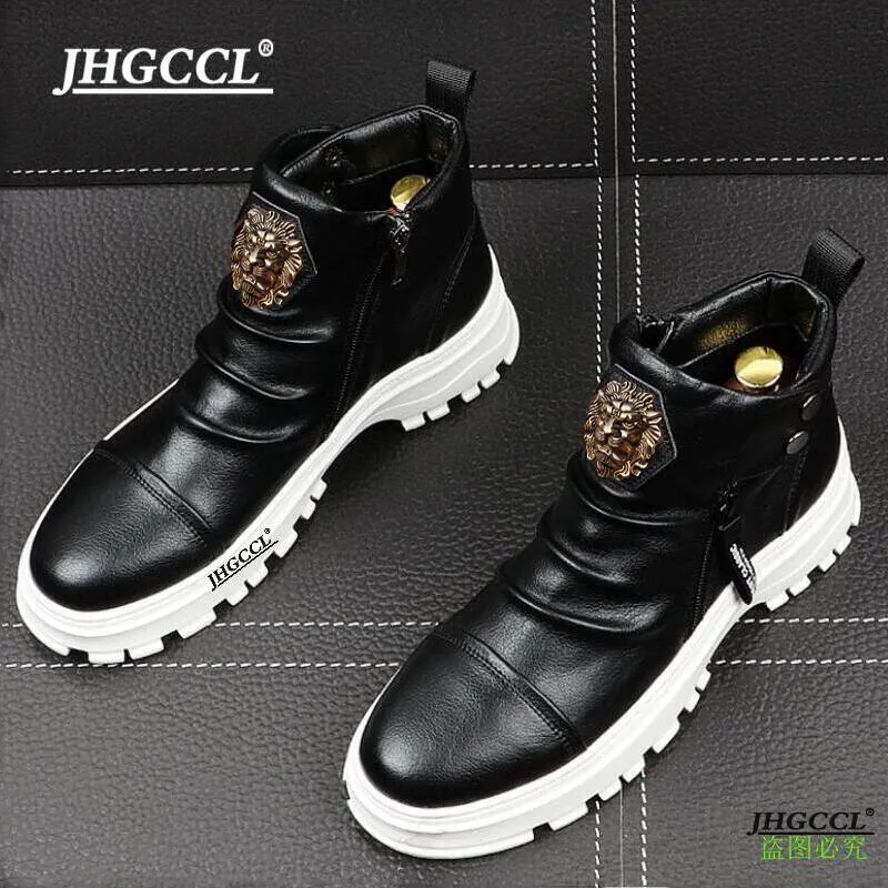Nouveau Martin Love Bottes Haut De Gamme Anti Rides Gang