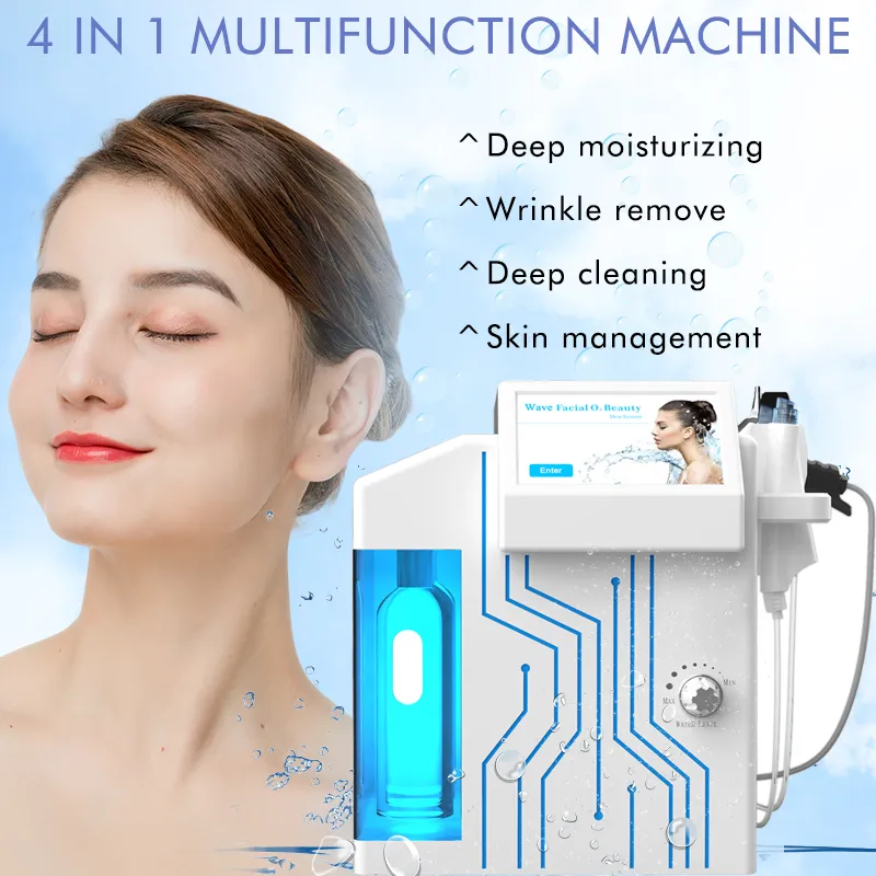 Hydrodermabrasion Machine Facial Soins de la peau Nettoyeur Aqua Jet Oxygène Péliling Spa Microdermabrasion Beauté