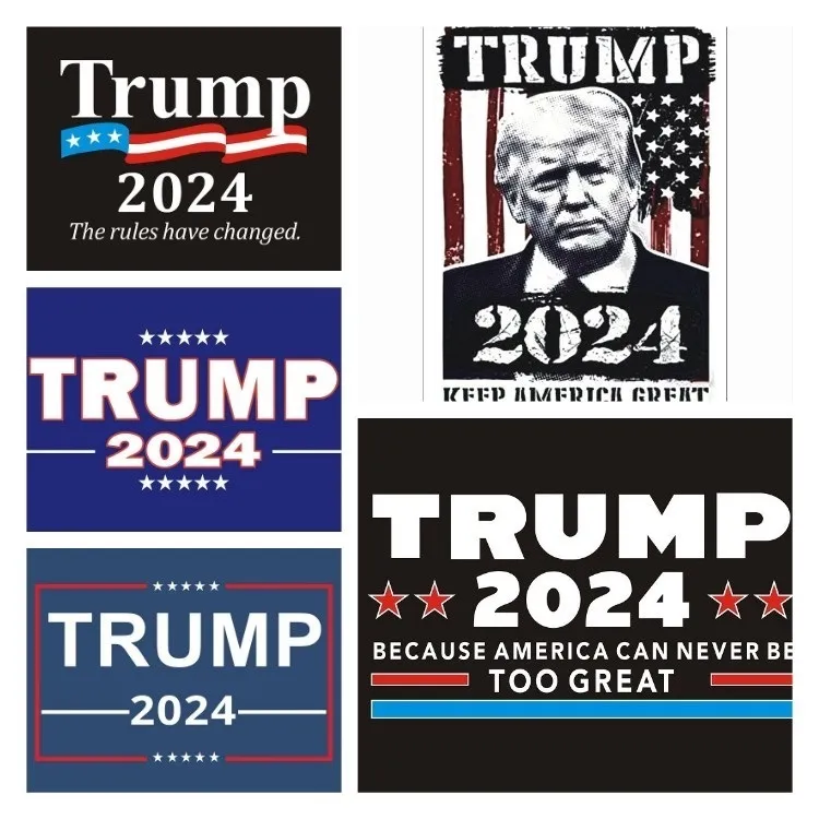 2024 Campagna presidenziale degli Stati Uniti Trump Sticker LE REGOLE SONO CAMBIATE Trump 2024 Adesivi per auto Adesivo decorativo Decal T2I52204