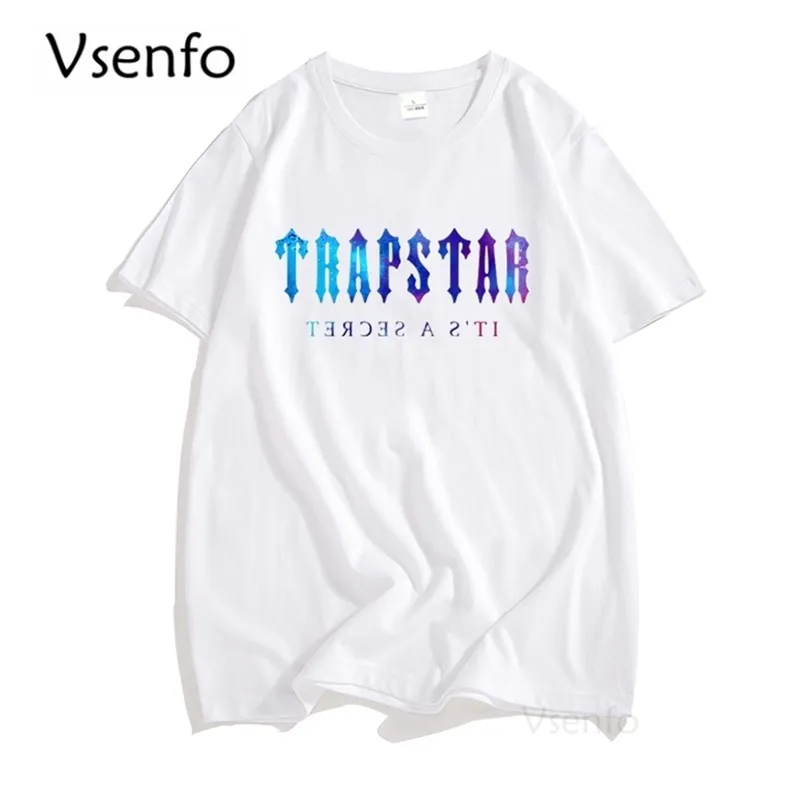 Brent Faiyaz Trapstar Лондон Мужская футболка Хлопок с коротким рукавом Черная печатная футболка унисекс хип-хоп уличная одежда футболка TEE 220304