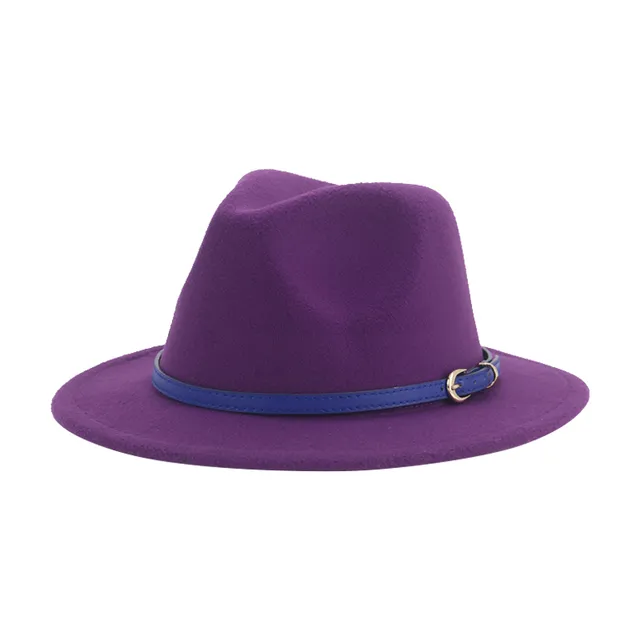 2021 여성 Fedoras 여자 모자 소년 모자 Felted Kids 아기 모자 작은 52cm 54cm 벨트 결혼식 귀여운 아이 Fedoras Sombreros de Mujer