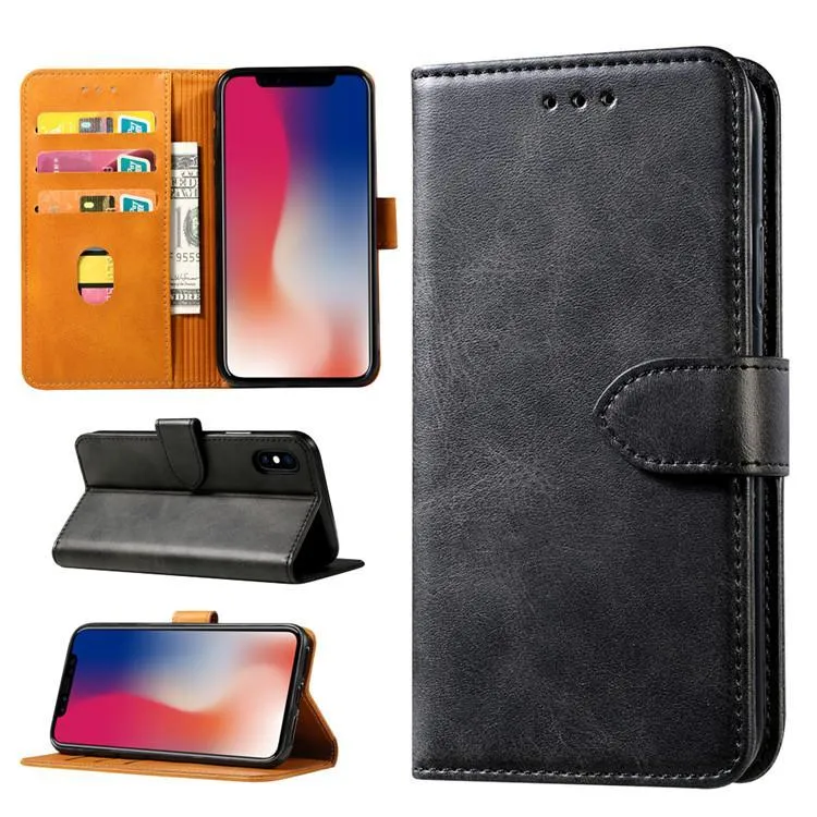 Étui portefeuille en cuir pour téléphone portable, étui rétro à rabat, fentes pour cartes de crédit, pour ipnone 12 pro max 11 pro max X XR XS Max