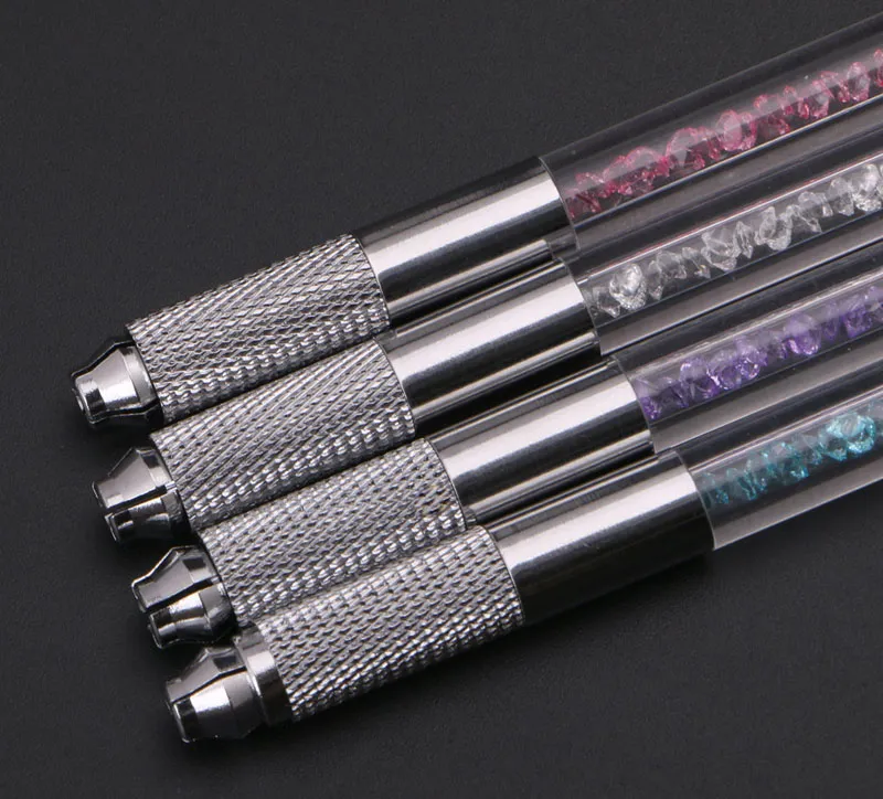 5 Stück Microblading Tattoo Stifte – Manueller Permanent-Make-up Stift Für Augenbrauen