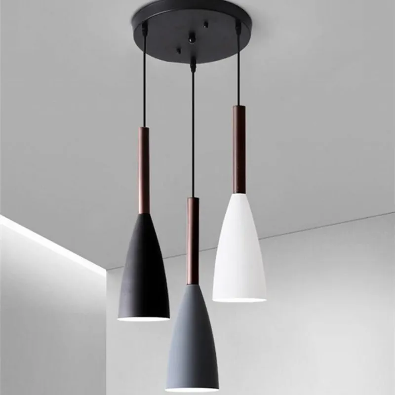 Moderno 3 pingente iluminação nórdica minimalista pingentes lâmpadas sobre mesa de jantar ilha de cozinha pendurado lâmpada lâmpada luzes sala e27