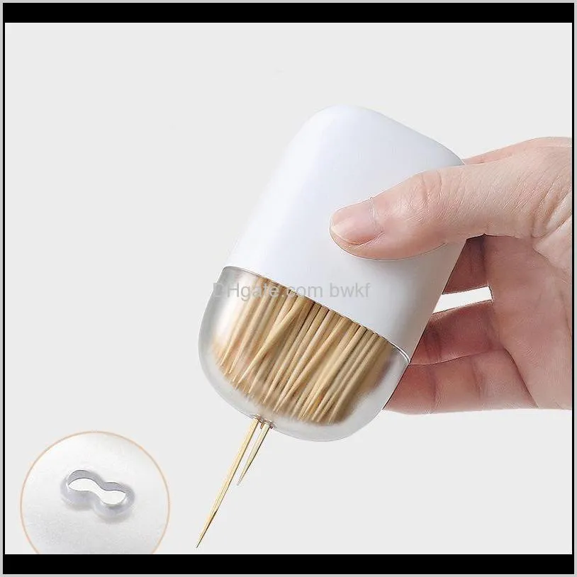 practical magnetic toothpick holder container portable toothpick box refrigerator microwave oven household toothpick dispenser