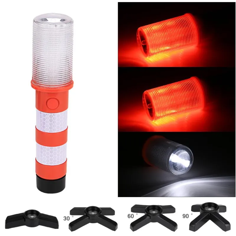 Emergency Lights 2x Magnetic Stand LED Lamps Roadside Flashlights Warning Adjustable Bracket Bottom Magnet Adsorption Signal