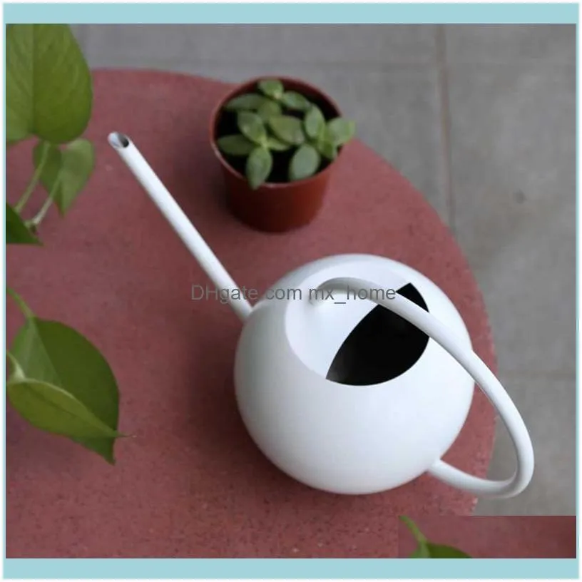 Stainless Steel Watering Can Garden Flower Plants Long Mouth Sprinkling Pot Tools Drop Equipments