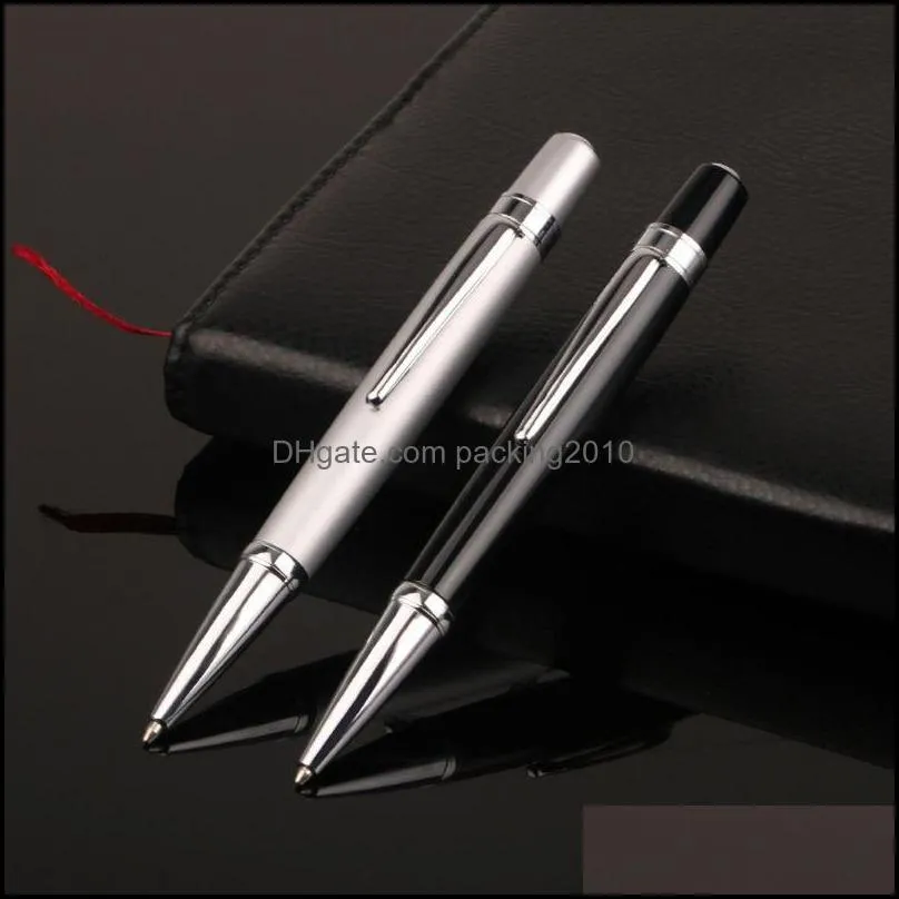 Luxury Mini Metal Ballpoint Pen Roller 1.0mm Black Ink Business School Supplies