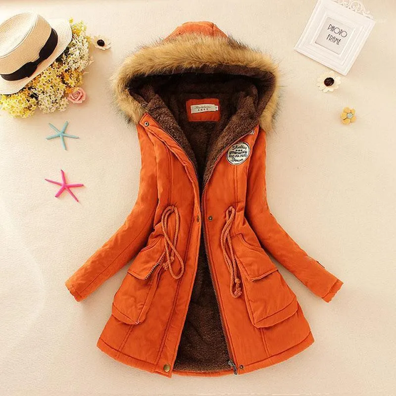 Winter Warm Coat Women Long Parkas Fashion Faux Fur Hooded Womens Overcoat Casual Cotton Padded Jacket1