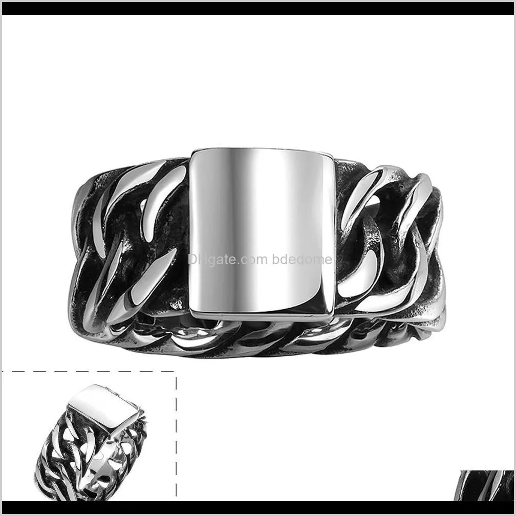 100% stainless steel ring men/women retro jewelry punk style buddha 2 buddha ring sale factory offer