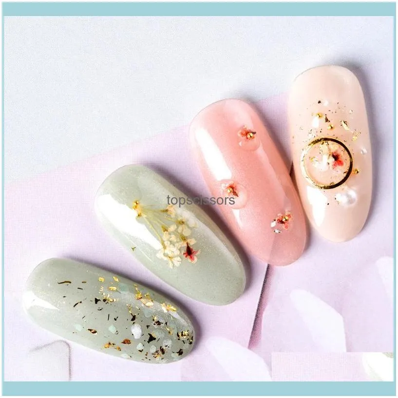 Rolabling Star Cluster Dried Flowers Manicure Stickers DIY Preserved Real Flower Nail Art Decorations Nails Accessories1