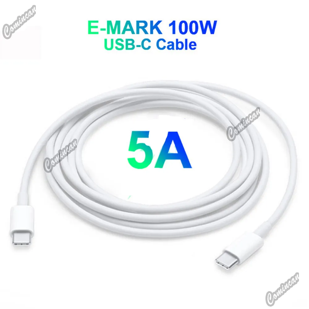 Câble 100W 5A PD USB C vers USB Type C pour Xiaomi Redmi Note 8 Pro Charge rapide 4.0 PD Charge rapide pour Huawei NOTE 20