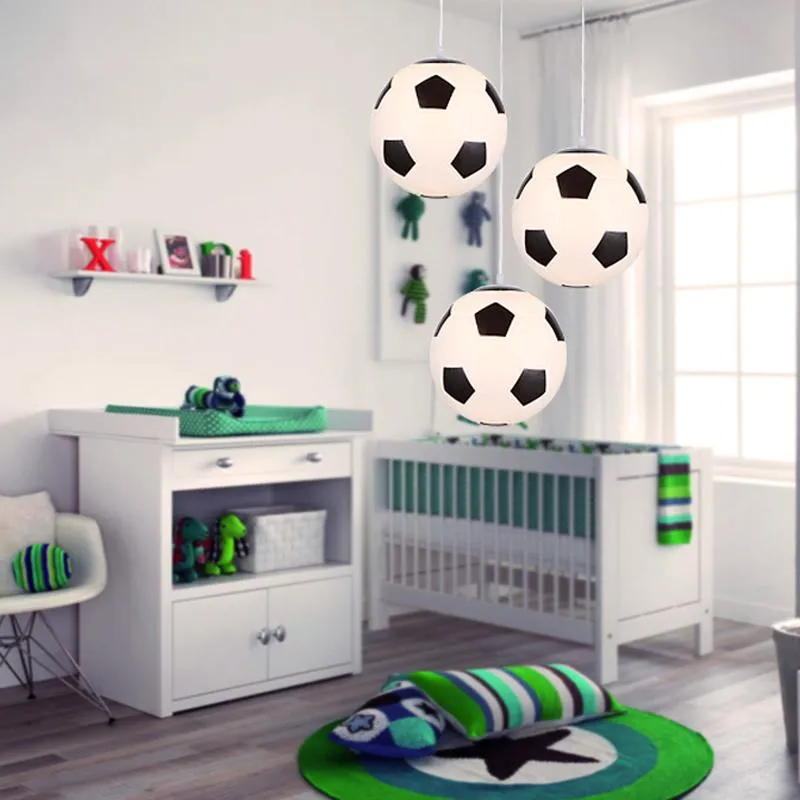 ペンダントランプサッカーシーリングライトクリエイティブモダンなLED家庭用装飾アクセサリー