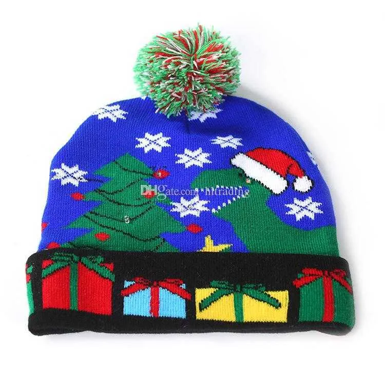 LED Knitted Mhf Beanies 2022 For Halloween, Christmas, And Festivals