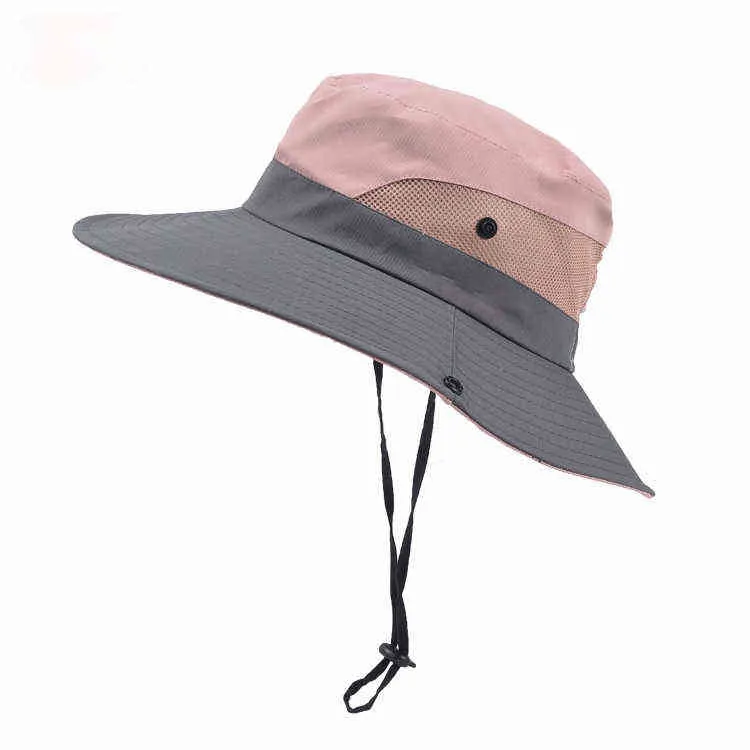 Breathable UV UPF Ponytail Packable Sun Hat For Women And Kids