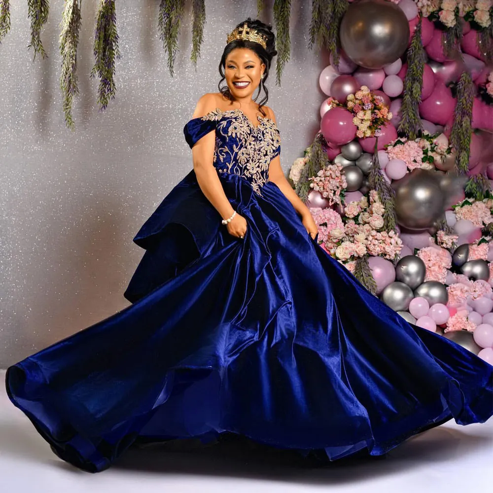 Navy Blue Gown - Fairy Tale