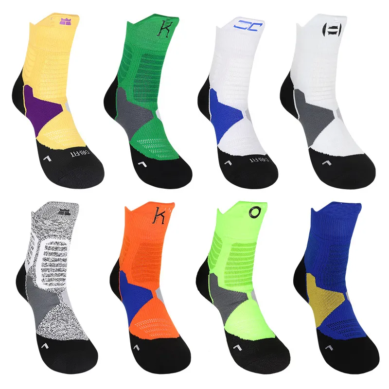 mens socks High top medium tube elite basketball socking professional training towel bottom sports sock
