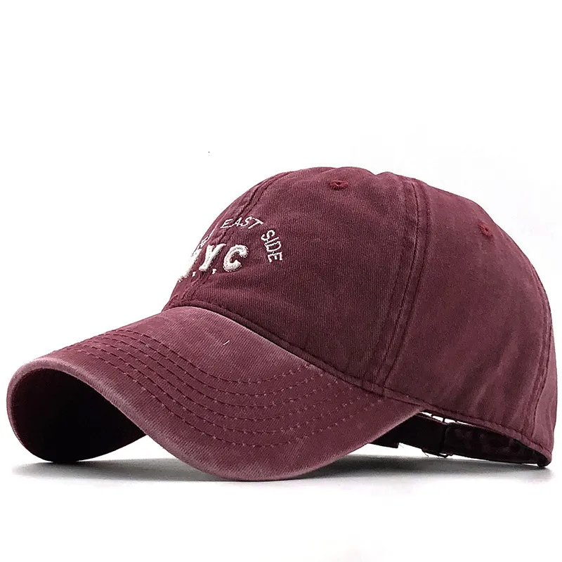 Old Denim Worn Baseball Cap With Nylon And Embroidery For Summer