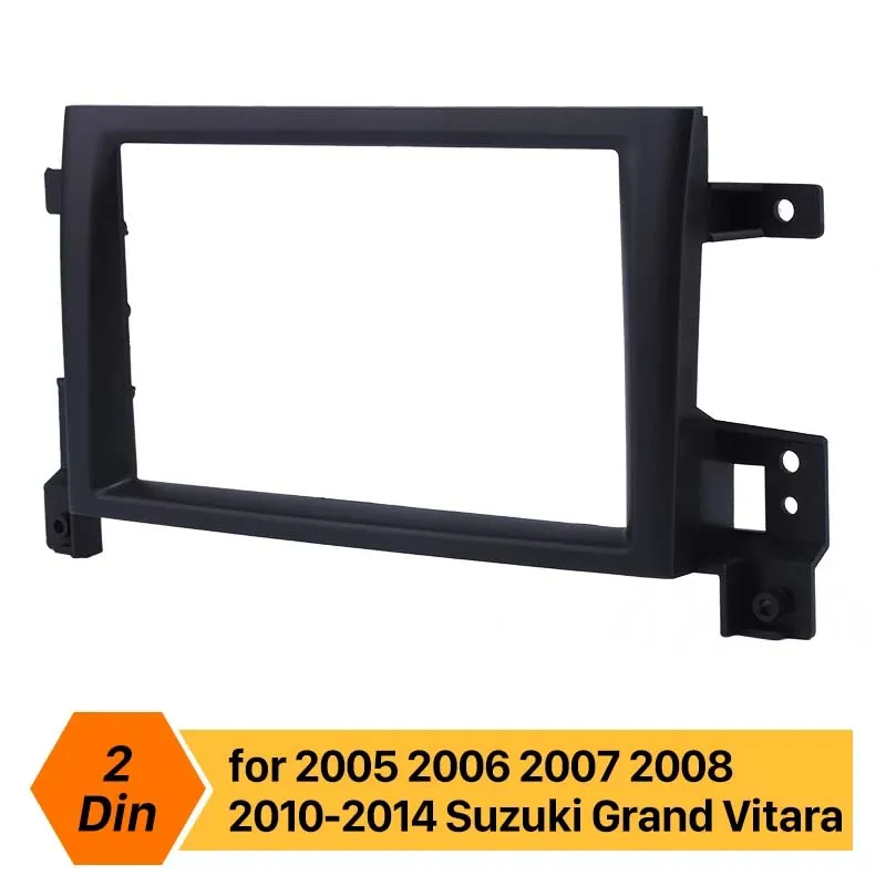 Radio Fascia 173 * 98mm Dashpanelram Stereo Dashboard Auto Mount Kit för 2005 2006-2014 Suzuki Grand Vitara Double Din