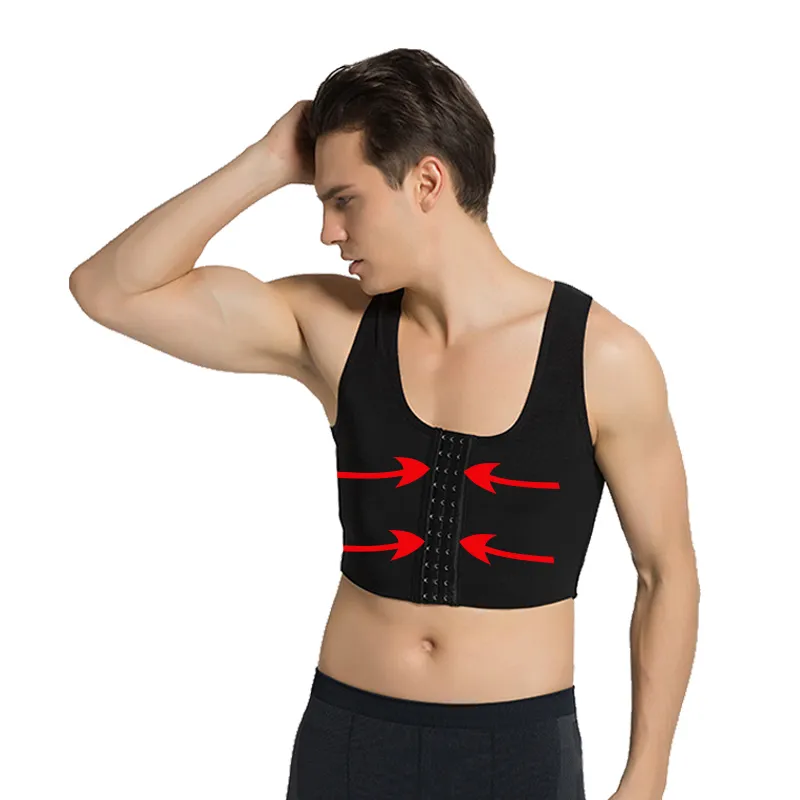 Mens Compression Vest Top With Gynecomastia And Chest Lift, Posture  Corrector, And Back Arm Support For A Sexy Look From Clothingdh, $15.49