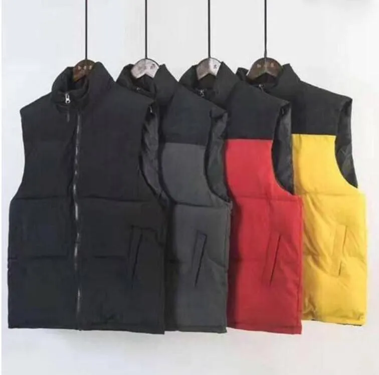 Yeni Moda Erkek Kış Ceket Erkekler Yelekler Yelekler Aşağı Yelek Parka Dış Giyim Çok Molor Boyutu S-2XL