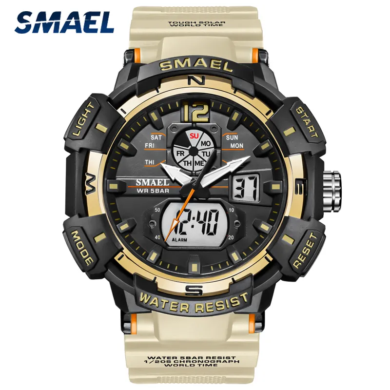 SMAEL 2021 Nuovi Uomini Orologi Militari Impermeabile Top Brand di Lusso Degli Uomini Della Vigilanza di Sport LED Digital Orologio Da Polso Al Quarzo relogio masculino X0524