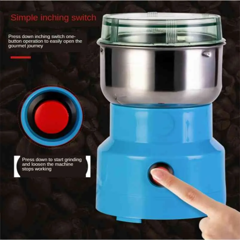 Multifunzione Smash Machine Coffee Pepper Spice Mill Grinder Electric ing Utensili da cucina 210611