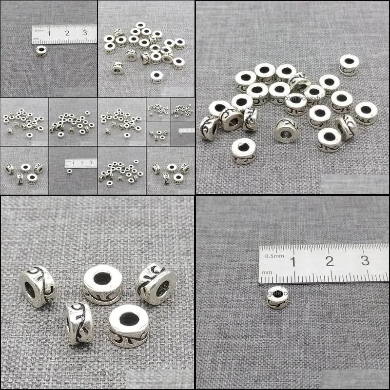 Other 10pcs Of 925 Sterling Silver Donut Beads W/ Spiral Vine Imprint Tire Spacer