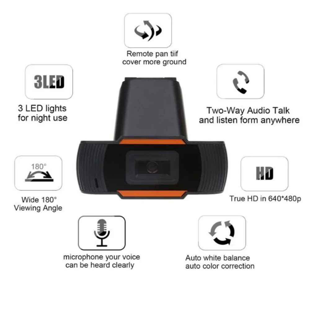 Webcam 1080P 720P HD Web Camera Gamer Cam PC Laptop Notebook