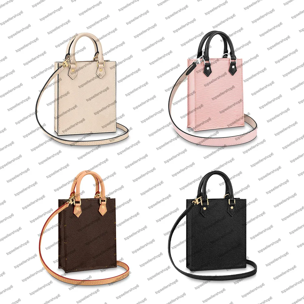 M57937 PETIT SAC PLAT Desinger-Tasche Damen Lady Canvas geprägtes echtes Kalbsleder ikonische Handtasche Top-Griff-Geldbörse Umhängetasche über den Körper