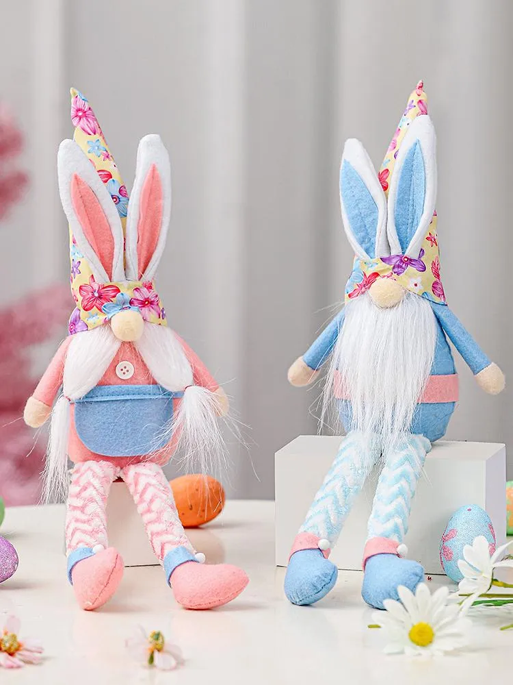 Pâques Lapin Oreilles Printemps Gnomes De Noël Suédois Tomte À La