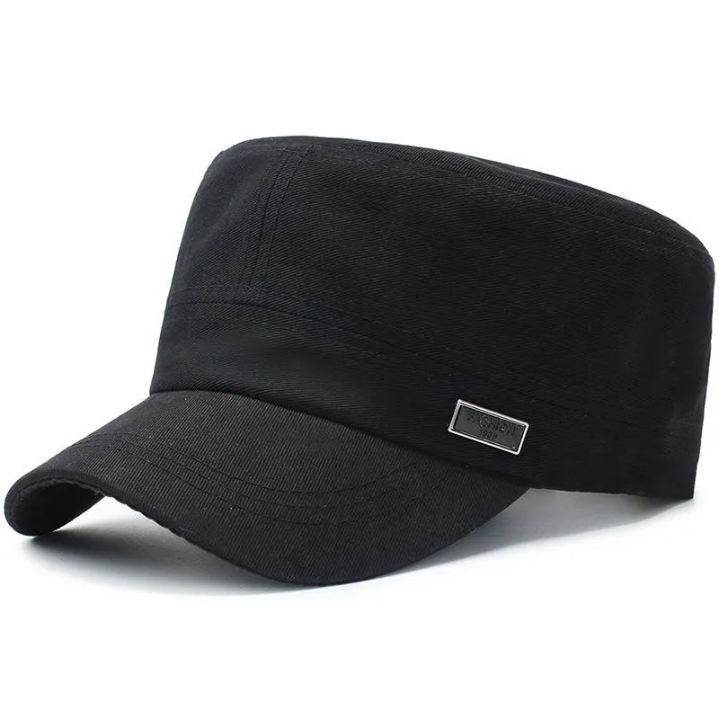 Military Style Beach Hat: Black Military Cap For Men And Women