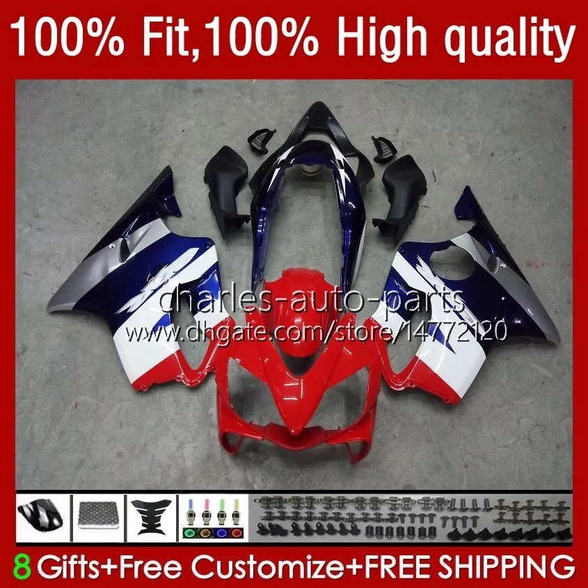 Spritzgussform für HONDA CBR Rot Blau 600F4i 600 F4i FS CC F4 i 2004 2005 2006 2007 Karosserie 55No.100 CBR600F4i CBR600FS 04-07 600CC CBR600 F4i 04 05 06 07 OEM-Verkleidungsset