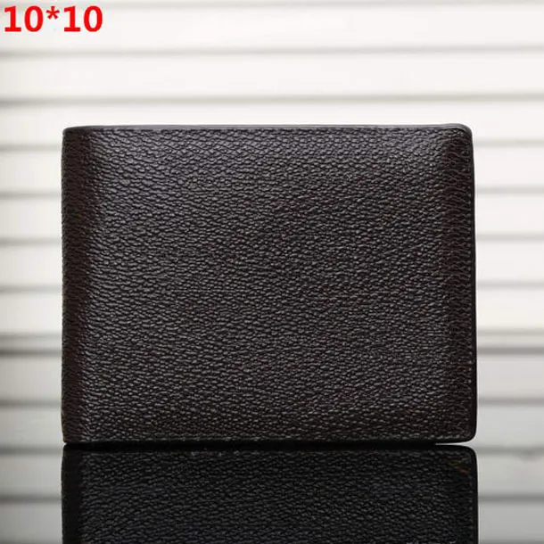 Fashion Mens Wallet Classic Bifold Short Purse Designer Brown Black Flower Plaid Women Small Leather Purses High-Quality for Male