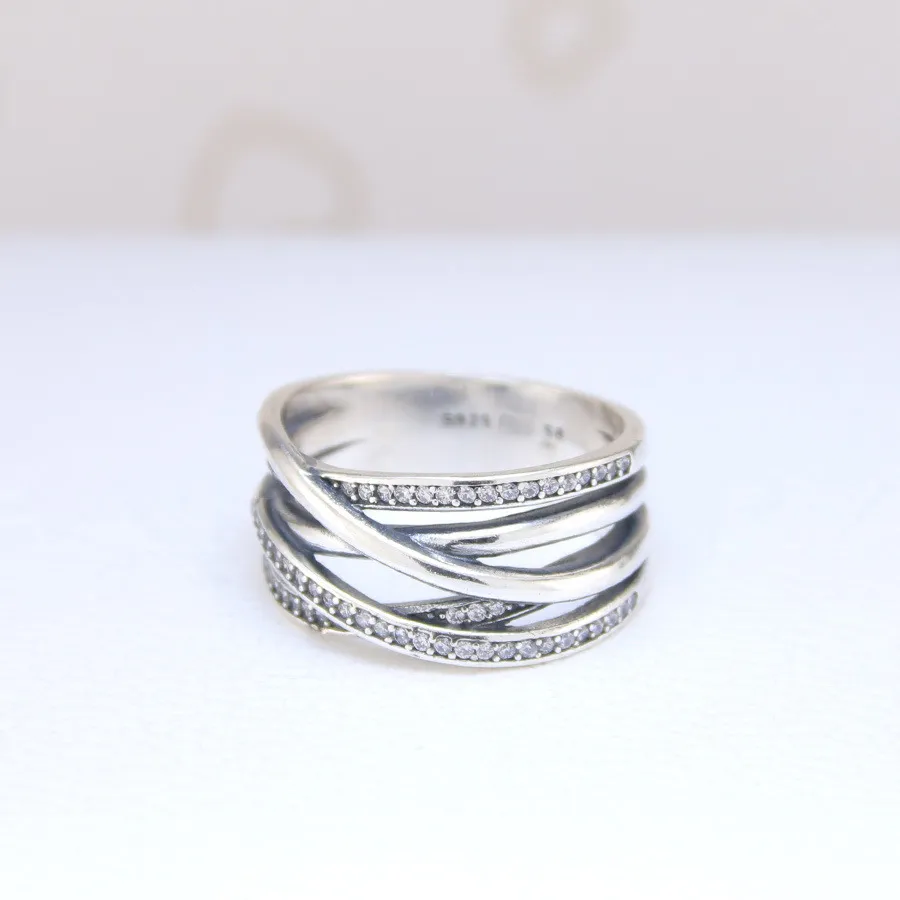 Pandora ring entwined sterling silver discount
