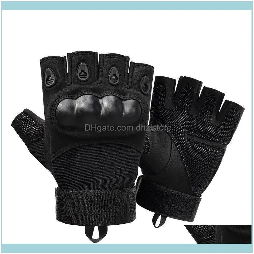 Cycling Gloves Fingerless Men`s Military Tactical Outdoor Sports Shooting Hunting Motorcycle Half Finger