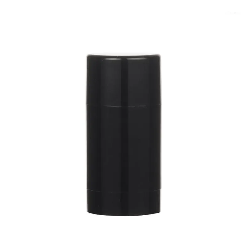 Storage Bottles & Jars 6pcs 75ml Plastic MaBlack Empty Round Deodorant Container Lip Tubes Gloss Holder With Caps