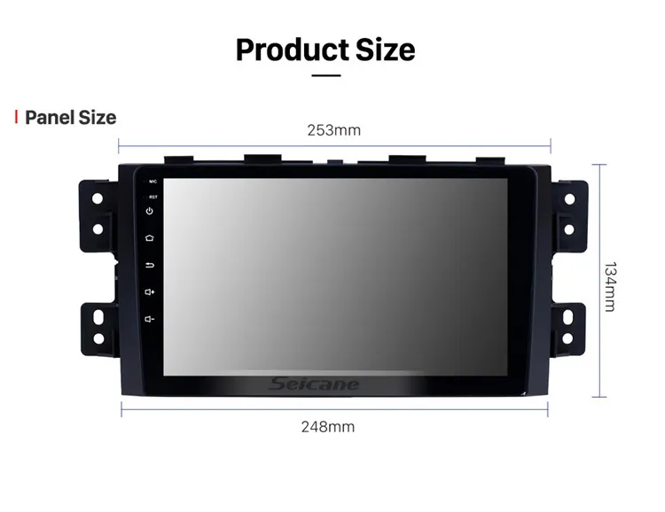 9 inch Android 8.1 Touchscreen GPS Navi Stereo for 2008-2016 KIA Borrego with WIFI Bluetooth Music USB support DAB SWC DVR