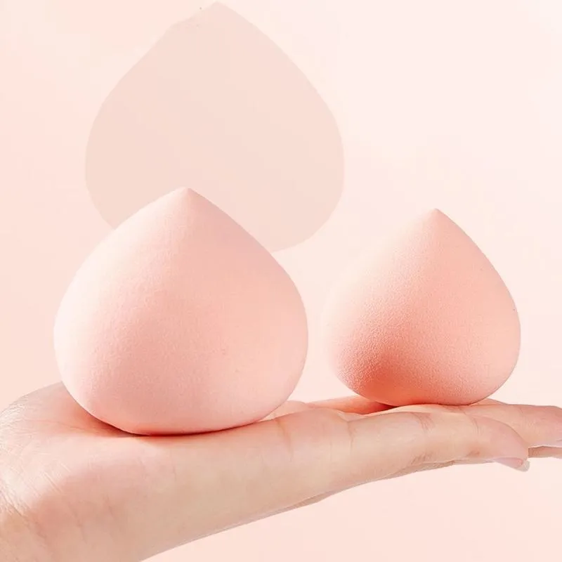 Esponjas, aplicadores Algodão Pêssego Forma Cosméticos Beleza Beleza Egg Makeup Esponja Cushion Foundation Powder Blender Maquiagem Acessórios