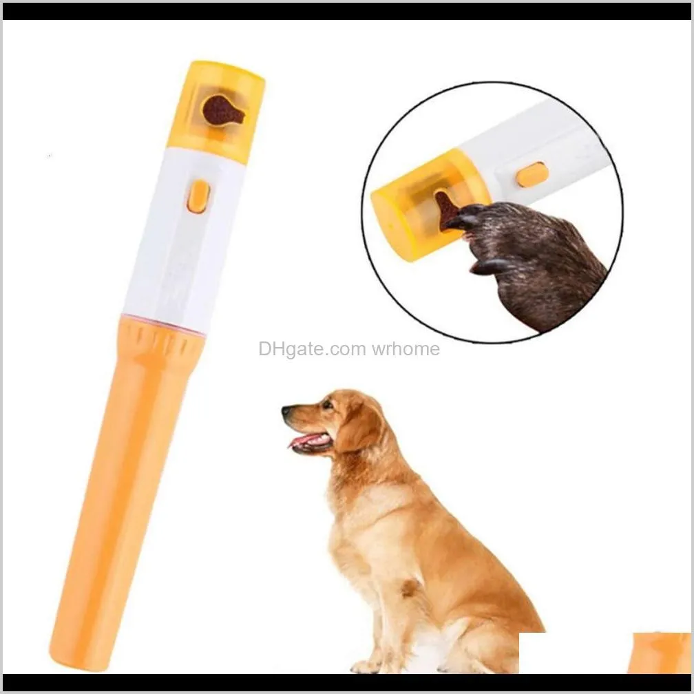 Pet Nail Clipper Pedi Pet Dogs Cats Paw Nail Trimmer Cut Electric Grinding Grooming Tools WX9-1235