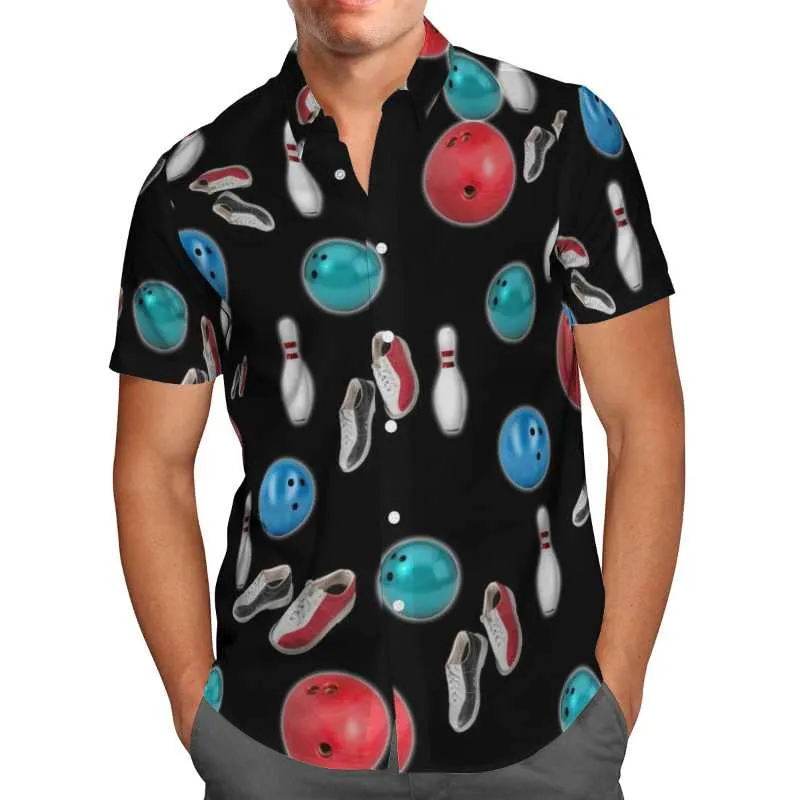 Chemises décontractées pour hommes Darts 3D Beach Hawaiian 2021 Chemise d'été à manches courtes Streetwear surdimensionné 5XL Camisa Social Chemise Hom297q