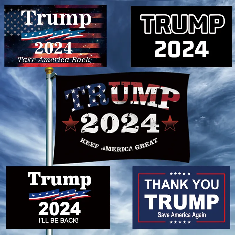 3x5ft Donald Trump 2024 Flag Save America novamente 90x150cm Eleição presidencial Tornar a América Grande novamente DHL entrega rápida