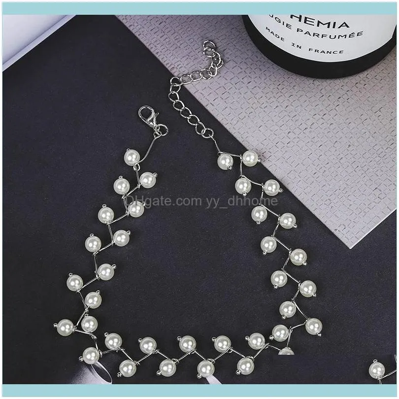 Pearl Clavicle Chain Female Choker Neck Strap Simple Short Necklace Jewelry Chokers
