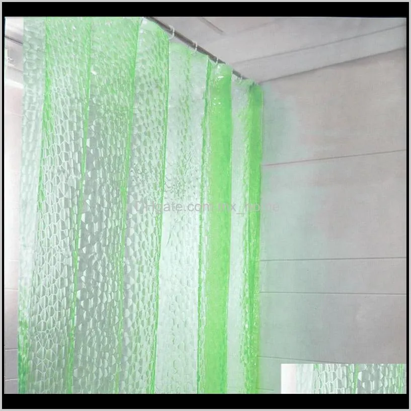 peva bathroom shower curtain waterproof 3 colors transparent bathroom curtain high quality 3d shower curtains