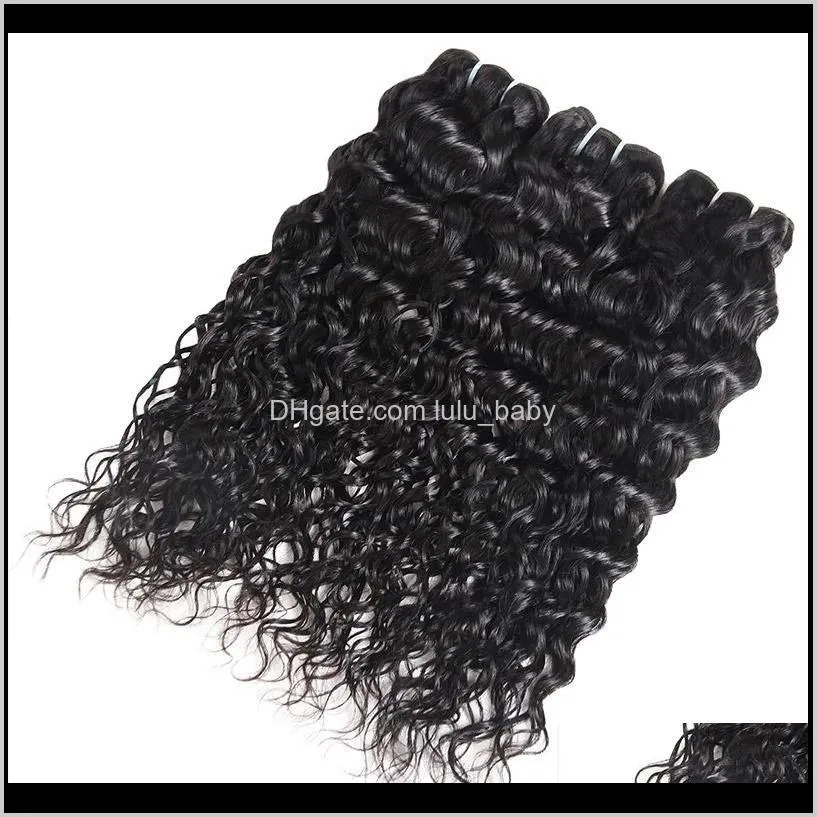 ishow human brazilian water wave hair extensions wholesale 8a unprocessed peruvian wet and weavy vrigin human hair bundles