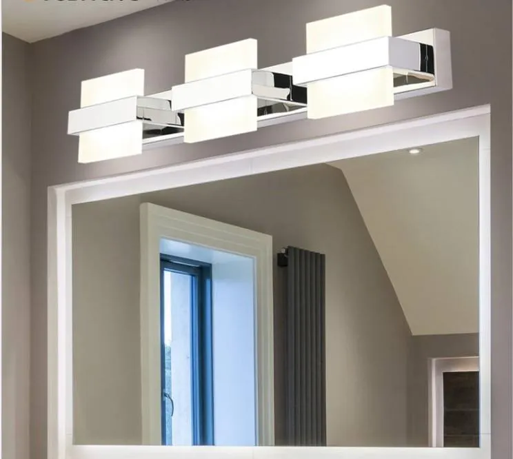 2/3/4 luzes do banheiro lâmpada de espelho impermeável Vanity Vanity luz de parede moderna