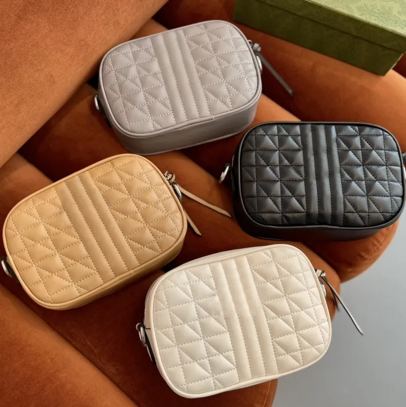 Designer Crossbody Bag Camerastassen Koppeling Wallet Ketting Handtas Zilver Letter Patroon Design met doosverpakking