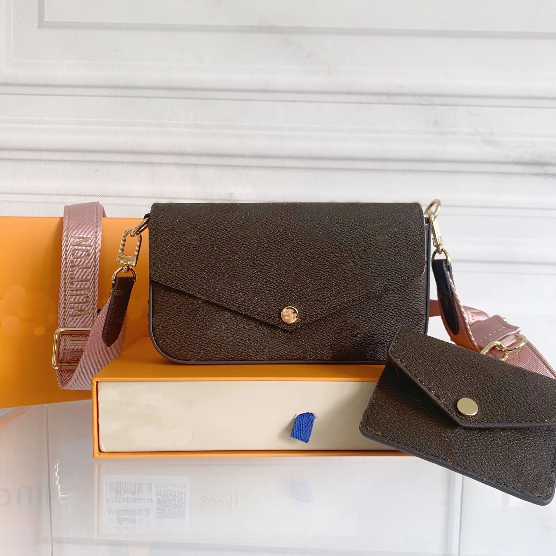 Women's Wallet Purse Set Fashion Long Card Holder, Zipper Clutch Bag  Tote Bag with Dust Bag, Stylish Gift for Her