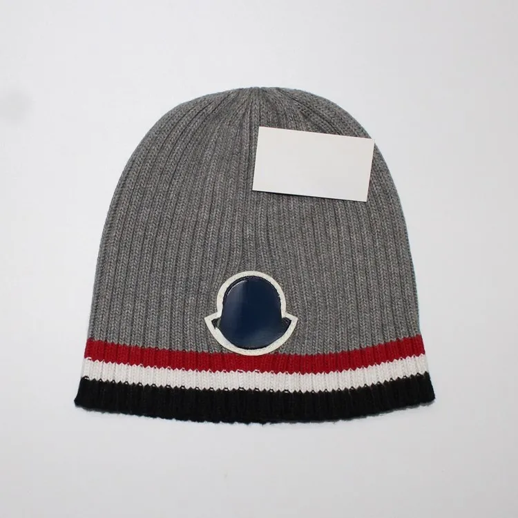 Fashion Mens Designers Skull Caps Winter Hats Knitted Wool Hat Plus Velvet Cap Thicker Beanies Caps